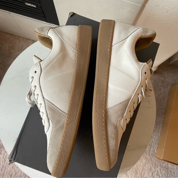 John Varvatos 315 keep court low top Men’s suede beige slip on Sneakers size 8 - Picture 7 of 7